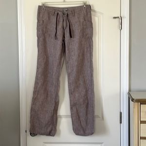 Linen pants light brown. Very cool pants.